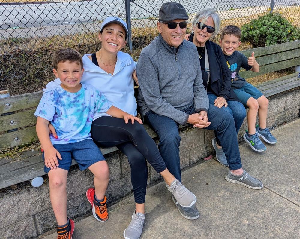 Gina Harrison with her family